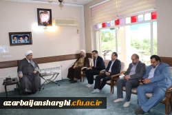 دیدار اعضای نخستین اجلاسیه شهدای دانشجومعلم دانشگاه فرهنگیان آذربایجان شرقی با نماینده ولی فقیه در استان وامام جمعه تبریز  5