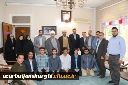 دیدار اعضای نخستین اجلاسیه شهدای دانشجومعلم دانشگاه فرهنگیان آذربایجان شرقی با نماینده ولی فقیه در استان وامام جمعه تبریز  9