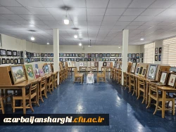 دوازدهمین نمایشگاه آثار هنری دانشجومعلمان به مناسبت دهه سرآمدی آموزش در پردیس فاطمه الزهرا برگزار شد  7