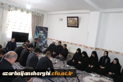 دیدار هیئت رئیسه دانشگاه فرهنگیان آذربایجان شرقی با خانواده معظم و معزز شهید قربانعلی ناموری در شهرستان بستان آباد 5