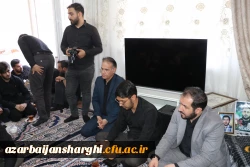 دیدار هیئت رئیسه دانشگاه فرهنگیان آذربایجان شرقی با خانواده معظم و معزز شهید قربانعلی ناموری در شهرستان بستان آباد 15