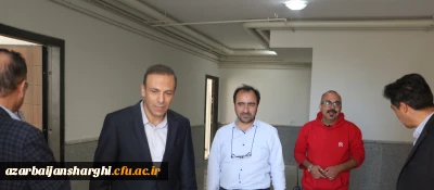 بازدید رئیس دانشگاه از آپارتمانهای تکمیل شده جنب پردیس علامه امینی تبریز 