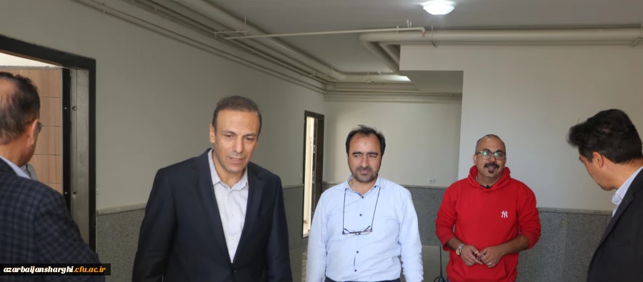 بازدید رئیس دانشگاه از آپارتمانهای تکمیل شده جنب پردیس علامه امینی تبریز  2