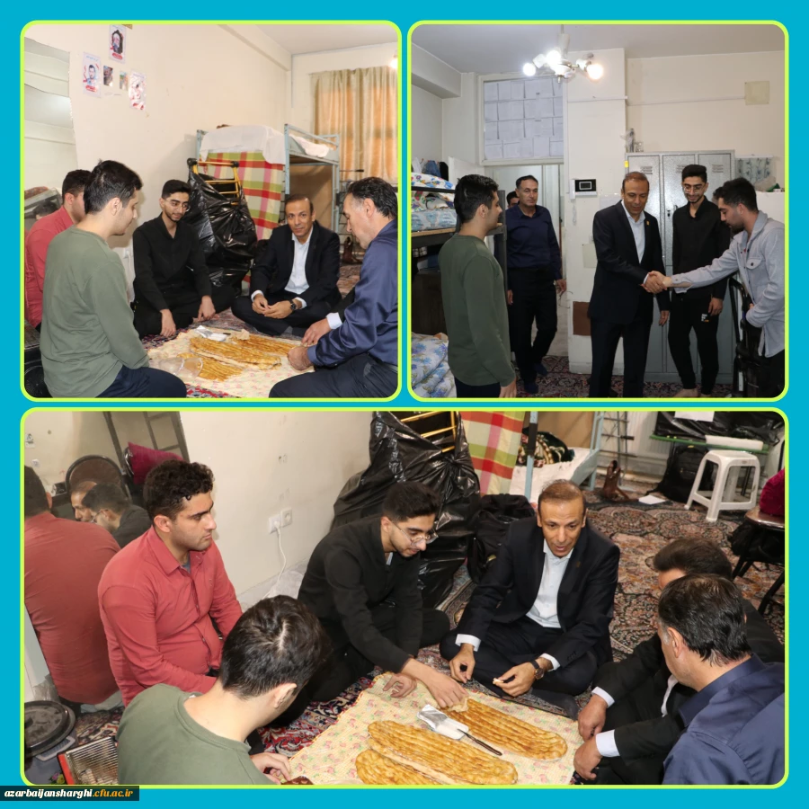 نشست صمیمی رئیس دانشگاه فرهنگیان آذربایجان شرقی با دانشجویان خوابگاهی  پردیس علامه امینی تبریز 2