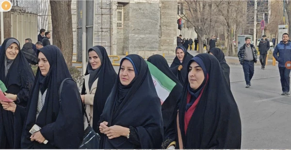 حضور پر شور خانواده ولایتمدار  دانشگاه فرهنگیان آذربایجان شرقی در راهپیمایی محکومیت اغتشاشگران آمریکایی و صهیونیستی  2