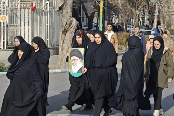 حضور پر شور خانواده ولایتمدار  دانشگاه فرهنگیان آذربایجان شرقی در راهپیمایی محکومیت اغتشاشگران آمریکایی و صهیونیستی  6