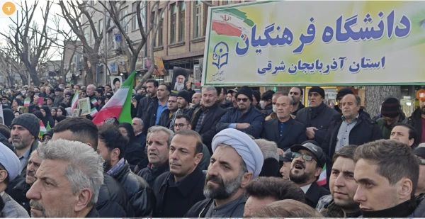 حضور پر شور خانواده ولایتمدار  دانشگاه فرهنگیان آذربایجان شرقی در راهپیمایی محکومیت اغتشاشگران آمریکایی و صهیونیستی  7