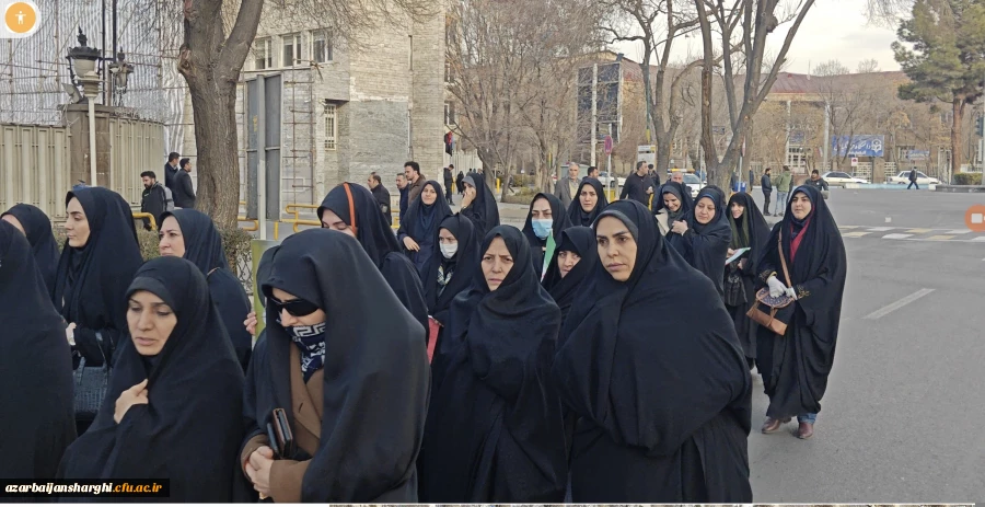 حضور پر شور خانواده ولایتمدار  دانشگاه فرهنگیان آذربایجان شرقی در راهپیمایی محکومیت اغتشاشگران آمریکایی و صهیونیستی  11