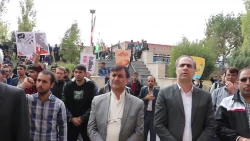 تجمع اساتید ، همکاران ودانشجویان دانشگاه فرهنگیان آذربایجان شرقی بر علیه جنایات رژیم ظالم و کودک کش صهیونیستی 3