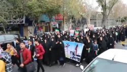 راهپیمایی ۱۳ آبان ماه تبریز با حضور گسترده خانواده بزرگ دانشگاه فرهنگیان آذربایجان شرقی در تبریز
 10